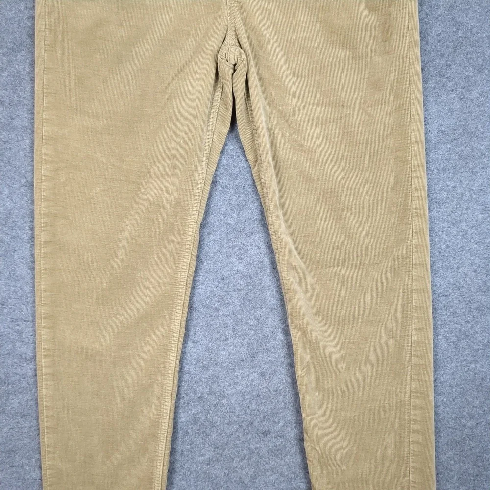 Banana Republic Mens Tan Khaki Corduroy Straight Leg Pants Casual 5-Pocket 31x30